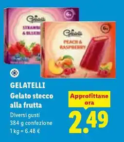 Lidl GELATELLI Gelato stecco alla frutta offerta