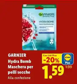 Lidl Garnier Hydra Bomb Maschera per pelli secche offerta