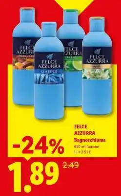 Lidl Felce Azzurra Bagnoschiuma offerta