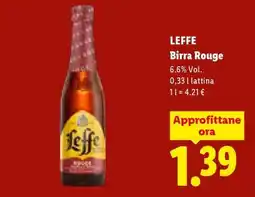 Lidl Leffe Birra Rouge offerta
