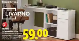 Lidl LIVARNO Scrivania con scaffale offerta