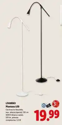 Lidl Livarno Piantana LED offerta