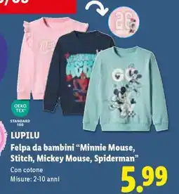 Lidl LUPILU Felpa da bambini offerta