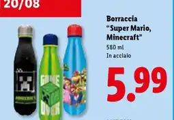 Lidl Borraccia “Super Mario, Minecraft” offerta