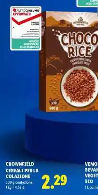 Lidl Crownfield Cereali per la colazione offerta