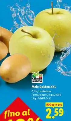 Lidl Mele Golden XXL offerta