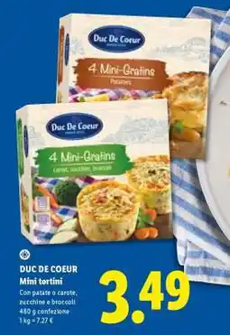 Lidl DUC DE COEUR Mini tortini offerta