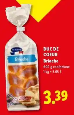 Lidl Duc de Coeur Brioche offerta