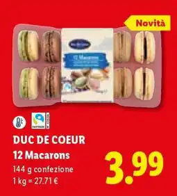 Lidl Duc de Coeur 12 Macarons offerta