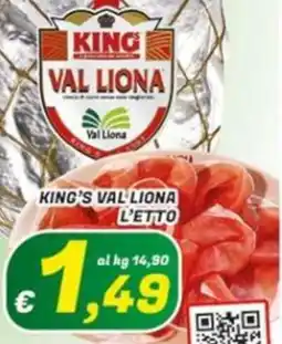 Idromarket King's val liona l'etto offerta