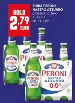 Panorama Birra peroni nastro azzurro classica o zero offerta