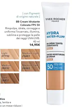 Yves Rocher Yves Rocher BB Cream Idratante Colorata FPS 50 offerta