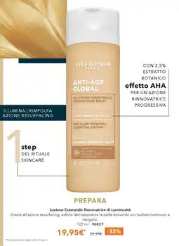 Yves Rocher Yves Rocher Lozione Essenziale Rinnovatrice di Luminosità offerta