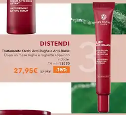 Yves Rocher Yves Rocher Trattamento Occhi Anti-Rughe e Anti-Borse offerta