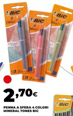 Unicoop BIC Penna a sfera 4 colori mineral tones offerta