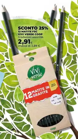 Unicoop Matite fsc vivi verde coop offerta