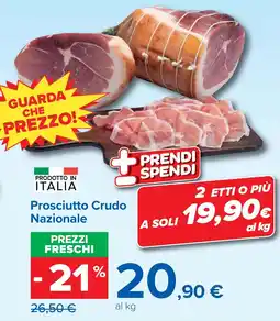 Carrefour Prosciutto Crudo Nazionale offerta