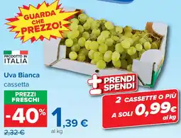 Carrefour Uva Bianca cassetta offerta