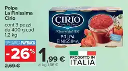Carrefour Polpa La Finissima Cirio offerta