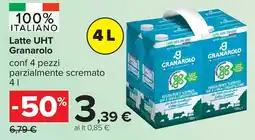 Carrefour Latte UHT Granarolo offerta