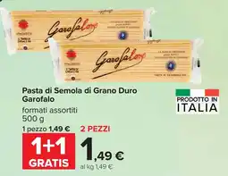 Carrefour Pasta di Semola di Grano Duro Garofalo offerta