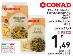 Spazio Conad Pasta fresca di semola di grano duro CONAD offerta