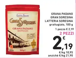 Spazio Conad Grana Padano grattugiato L Latteria Soresina offerta