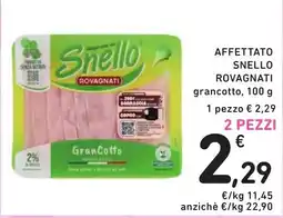 Spazio Conad Affettato Snello Rovagnati GranCotto offerta