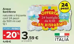 Carrefour Acqua Sant'Anna offerta