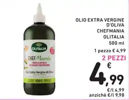 Spazio Conad Olio extra vergine di oliva chefmania olitalia offerta
