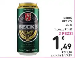Spazio Conad Birra Beck's offerta