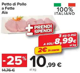 Carrefour Petto di Pollo a Fette Aia offerta