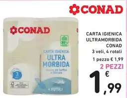 Spazio Conad Carta igienica ultra morbida Conad offerta