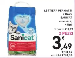 Spazio Conad Lettiera per gatti Sanicat offerta