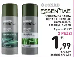 Spazio Conad Schiuma da barba Conad Essentiae offerta