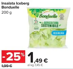 Carrefour Insalata Iceberg Bonduelle offerta