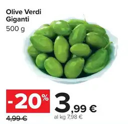 Carrefour Olive Verdi Giganti offerta