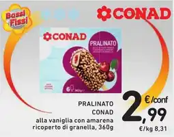 Spazio Conad Pralinato Conad alla vaniglia con amarena offerta