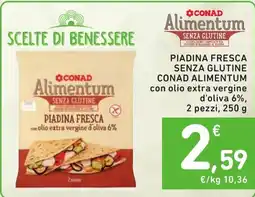 Spazio Conad Piadina fresca senza glutine Conad Alimentum offerta