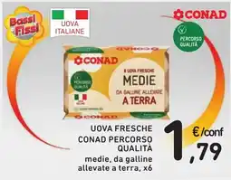 Spazio Conad Uova fresche Conad percorso qualità medie offerta