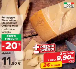 Carrefour Formaggio Piemontino offerta