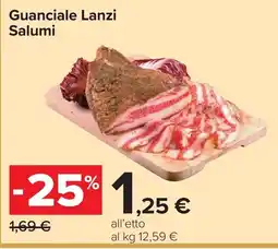 Carrefour Guanciale Lanzi offerta