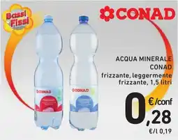 Spazio Conad Conad acqua minerale frizzante offerta