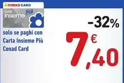 Spazio Conad Carta Insieme Più Conad Card offerta