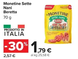 Carrefour Monetine Sette Nani Beretta offerta