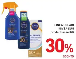 Spazio Conad Linea solari Nivea Sun offerta