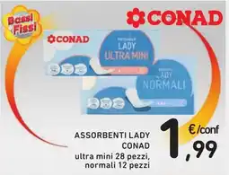 Spazio Conad Assorbenti lady Conad offerta