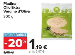 Carrefour Piadina Olio Extra Vergine d'Oliva offerta
