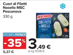 Carrefour Cuori di Filetti Nasello MSC Pescanova offerta