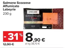 Carrefour Salmone Scozzese Affumicato Labeyrie offerta